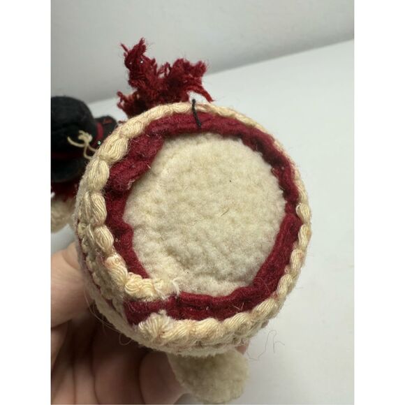 Set of 2 Vintage Dan Dee Snowmans Ornament 4"Plush Decorative Holiday Christmas - Picture 6 of 8